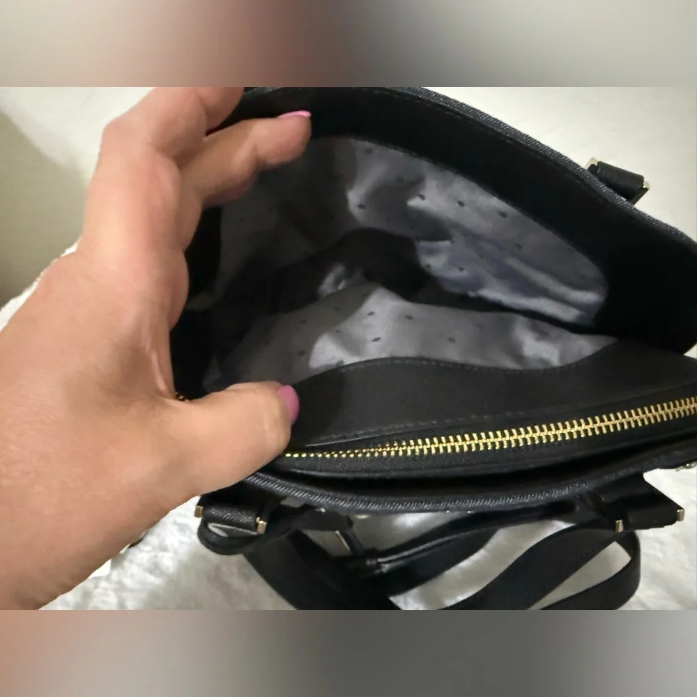 Kate Spade NWOT Embellished Cameron Street Lottie Denim Blue Pearls Orig $348 - Picture 9 of 14